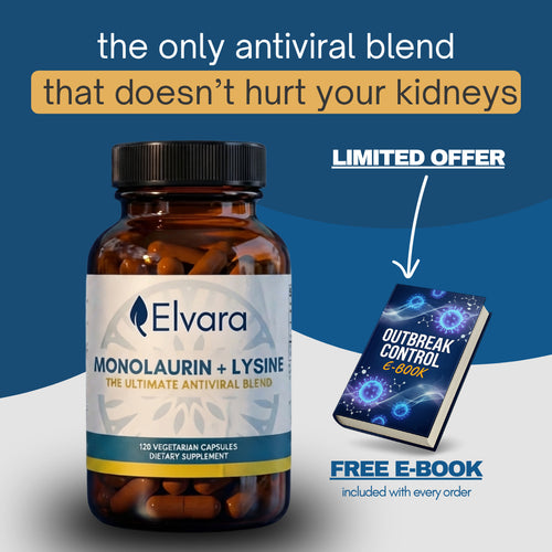 Lysine + Monolaurin Antiviral Capsules